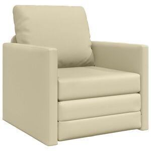 vidaXL Soffs&auml;ng Kr&auml;m 74 x 77 x 81 cm Konstl&auml;der