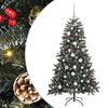 vidaXL Konstgjord julgran Gr&ouml;n 150 cm PVC och Plast och St&aring;l
