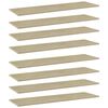 vidaXL Hyllplan 8 st sonoma-ek 100x30x1,5 cm konstruerat tr&auml;