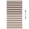 vidaXL Rullgardin zebra brun 120x230 cm tyg bredd 115,9 cm polyester