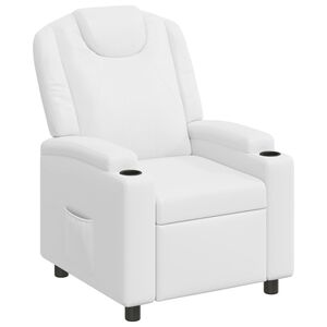 vidaXL Reclinerf&aring;t&ouml;lj Vit 75 x 95 x 106 cm Tyg