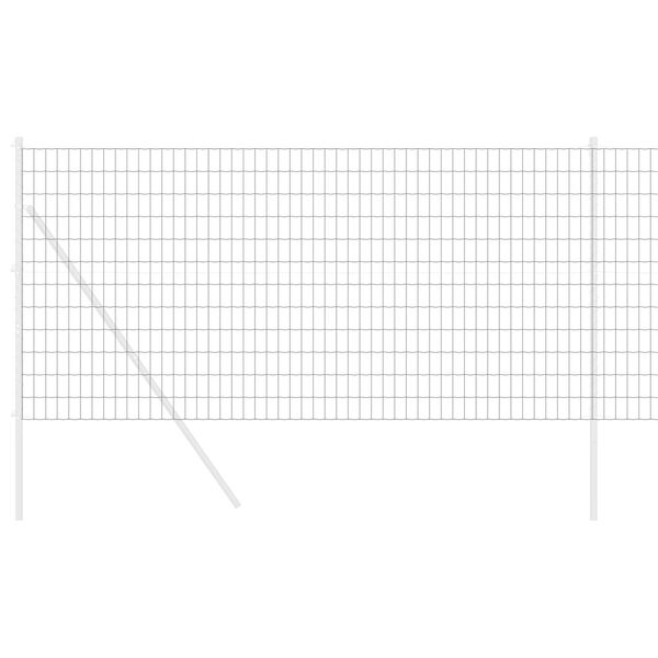 vidaXL Eurogärdsel Grå 1 x 10 m PVC-belagt järn