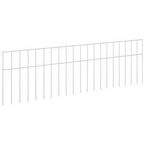 vidaXL Tr&auml;dg&aring;rdsst&auml;ngselpanel 48 st 100 x 30 cm Galvaniserat st&aring;l
