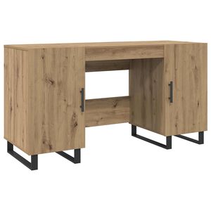 vidaXL Skrivbord artisan ek Konstruerat tr&auml; 140 x 50 x 75 cm