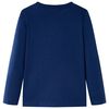 T-shirt med l&aring;nga &auml;rmar f&ouml;r barn marinbl&aring; 104