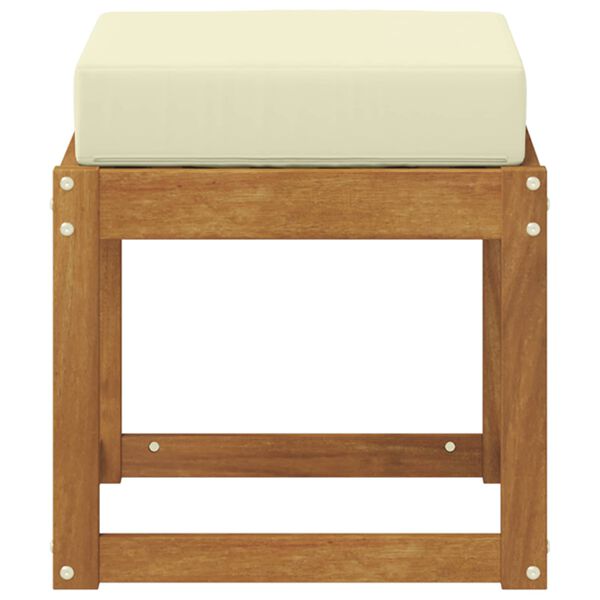 vidaXL Utomhuspall Massivt Akaciatr&auml; Naturf&auml;rg