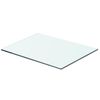 vidaXL Hyllplan glas genomskinligt 40x25 cm