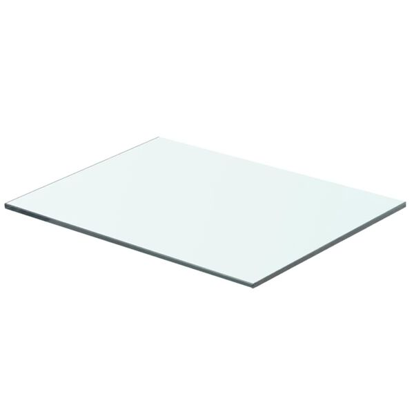 vidaXL Hyllplan glas genomskinligt 40x25 cm