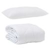 vidaXL Sommar Duvet med kudde 2 pcs Vit Mikrofiber