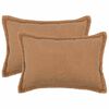 vidaXL Kudd&ouml;verdrag 2 st HOUTEN Beige 50 x 75 cm Boucl&eacute;