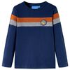T-shirt med l&aring;nga &auml;rmar f&ouml;r barn marinbl&aring; 104
