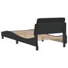vidaXL Bed Frame "Dover" Black 90x200 cm Faux Leather