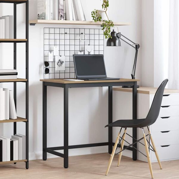 vidaXL bord Artisan Ek 100 x 50 x 76,5 cm Konstruerat tr&auml; och st&aring;l