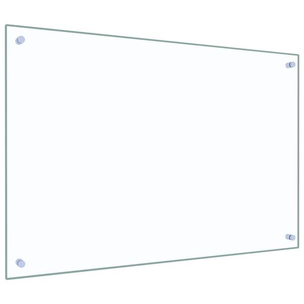 vidaXL K&ouml;kspl&aring;nbak 2 pcs Transparent 90 x 60 cm h&auml;rdat glas