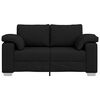 vidaXL Soffa Svart 160 x 77 x 82 cm tyg