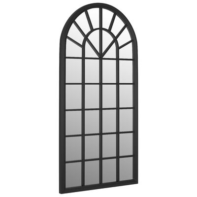 vidaXL Spegel svart 90x45 cm järn för inomhusbruk
