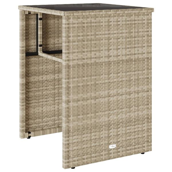 vidaXL Bistrogrupp med dynor 3 delar ljusgrå konstrotting