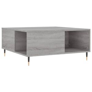 vidaXL Soffbord gr&aring; sonoma 80x80x36,5 cm konstruerat tr&auml;