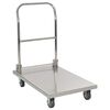 vidaXL Rullvagn 82x53x86 cm rostfritt st&aring;l silver