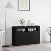 vidaXL Sideboard Svart 116 x 30 x 75 cm Konstruerat tr&auml;