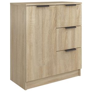 vidaXL Sk&auml;nk sonoma-ek 60x30x70 cm konstruerat tr&auml;