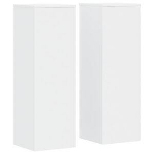 vidaXL V&auml;xtst&auml;ll 2 st vit 33x33x100 cm konstruerat tr&auml;