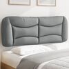 vidaXL Headboard Cushion "Hvar" Light Grey 120 cm Fabric