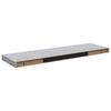 vidaXL Sv&auml;vande v&auml;gghyllor 4 st betonggr&aring; 80x23,5x3,8 cm MDF