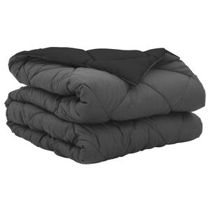 vidaXL Sommar Duvet 200 x 135 cm Sommar 200 gsm Svart och Anthracit