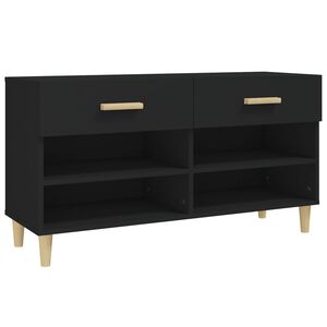 vidaXL Skosk&aring;p svart 102x35x55 cm konstruerat tr&auml;