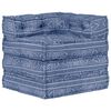 vidaXL Modulpuff indigo tyg