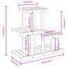 vidaXL Växtställ 58x25x51 cm massivt granträ