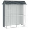 vidaXL F&aring;gelbur Antracit 215 x 110 x 247 cm Galvaniserat St&aring;l