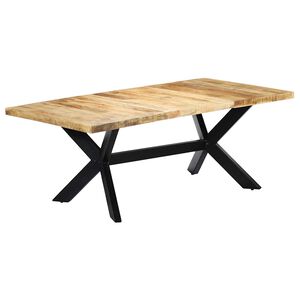 vidaXL Matbord 200x100x75 cm massivt mangotr&auml;
