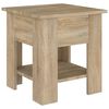 vidaXL Soffbord sonoma-ek 40x40x42 cm konstruerat tr&auml;