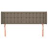 vidaXL S&auml;nggavel med kanter taupe 147x16x78/88 cm tyg