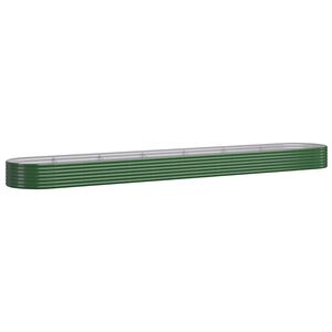 vidaXL Odlingsl&aring;da galvaniserat st&aring;l 544x100x36 cm gr&ouml;n