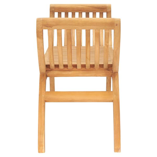 vidaXL Trädgårdsbänk 126 cm massiv teak