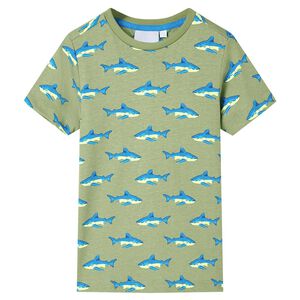 T-shirt f&ouml;r barn ljus khaki 104