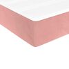 vidaXL Pocketres&aring;rmadrass rosa 90x210x20 cm sammet