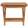 vidaXL Hopfällbar fotpall 46,5x49x41,5 cm massiv teak