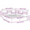 vidaXL S&auml;ng med bokhylla utan madrass 150x200cm massiv furu