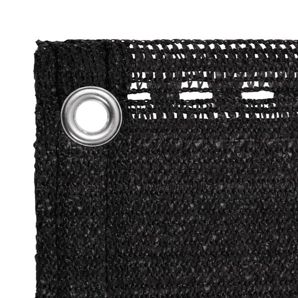 vidaXL Balkongsk&auml;rm svart 90x300 cm HDPE