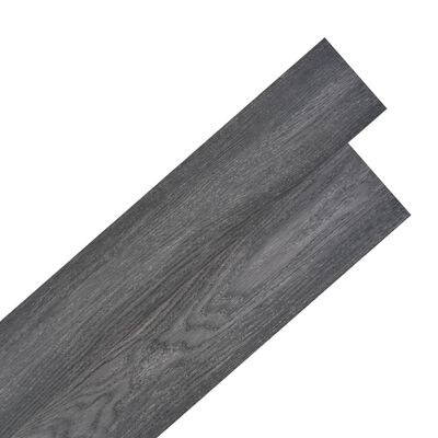 vidaXL Självhäftande PVC-golvplankor 2,51 m² 2 mm svart och vit