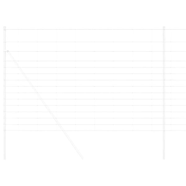 vidaXL Stängsel för åker / äng Silver 25 x 1,6 m Galvaniserat stål