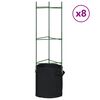 vidaXL Tomatburar med v&auml;xtp&aring;sar 8 st 116 cm st&aring;l och PP