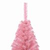 vidaXL Konstgjord F&ouml;rbelyst Julgran med 300 LED-lampor Rosa 180 cm PVC