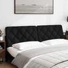 vidaXL Headboard Cushion Black 180 cm Fabric