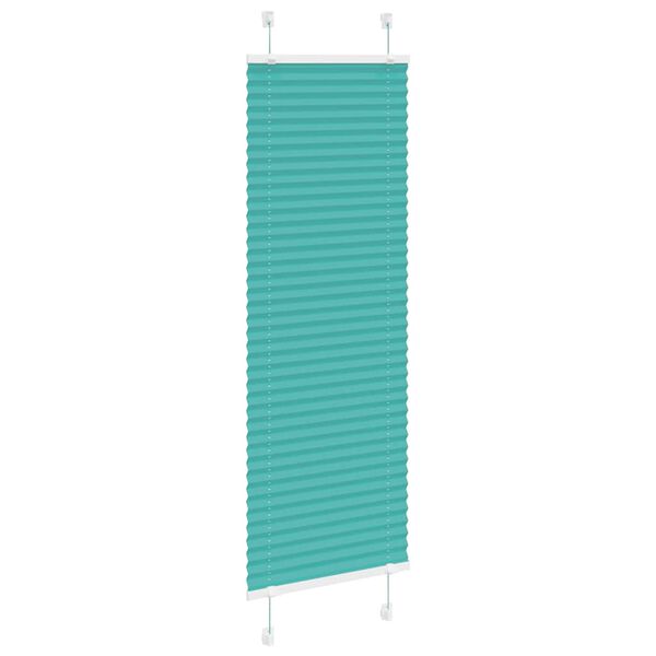 vidaXL Plisserad persienn bensingr&ouml;n 40x150 cm tyg bredd 39,4 cm