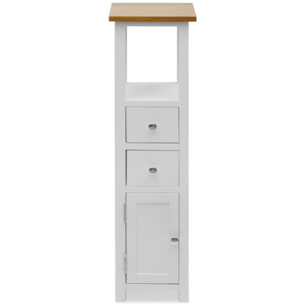 vidaXL Byr&aring; 26x26x94 cm massiv ek